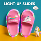 UnicornFeet™ Light-Up Unicorn Flip-Flops for Kids Ages 1–8