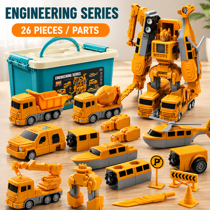 Magnetic Toy Set | Magnetic Transformable Build-and-Assemble Car