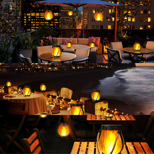 EveningGlow™ Lantern with Realistic Flame Effect