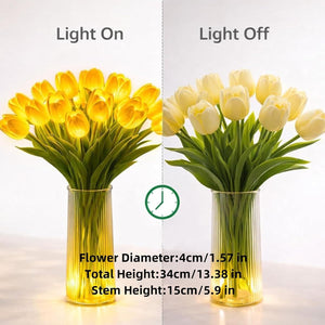 TulipGlow™ Decorative LED Tulips with Warm, Romantic Mood Lighting