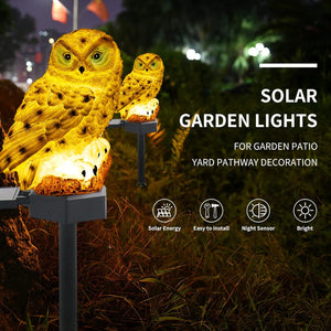 OwlLight | Solar-Powered Garden Lamp Shaped Like an Owl