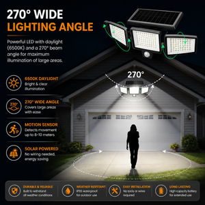 SolarLight Pro – Outdoor LED Wall Light with Motion Sensor