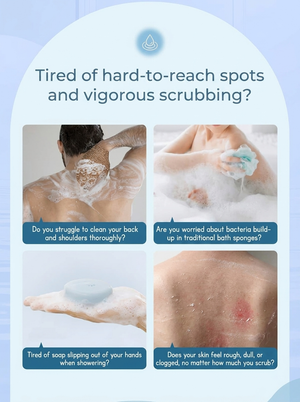 BackScrub™ | Silicone Bath Belt Scrubbing Brush