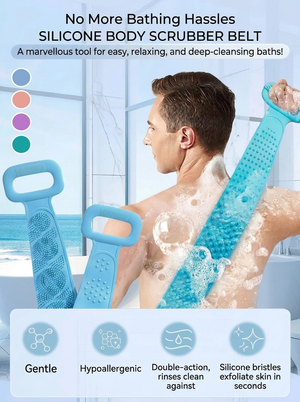 BackScrub™ | Silicone Bath Belt Scrubbing Brush