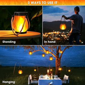 EveningGlow™ Lantern with Realistic Flame Effect