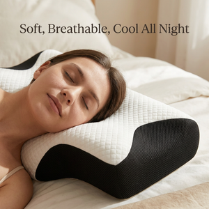 SleepForm™ Ergonomic Contour Memory Foam Neck Pillow
