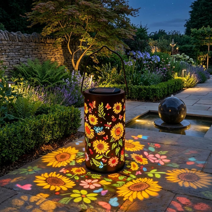 SolarFlower™ | Solar-Powered Sunflower Lantern