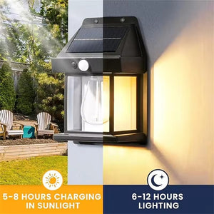 WallGlow™ Solar-Powered Wall Lamp with Motion Sensor